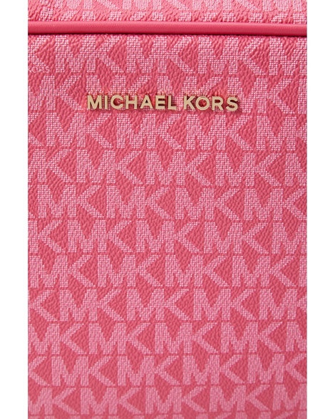 Женская кожаная сумка кроссбоди Michael Kors на молнии 1159774503 (Розовый, One size)