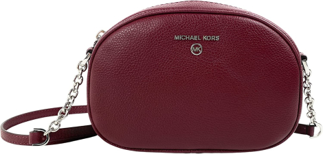 Жіноча шкіряна сумка кросбоді Michael Kors на блискавці з логотипом