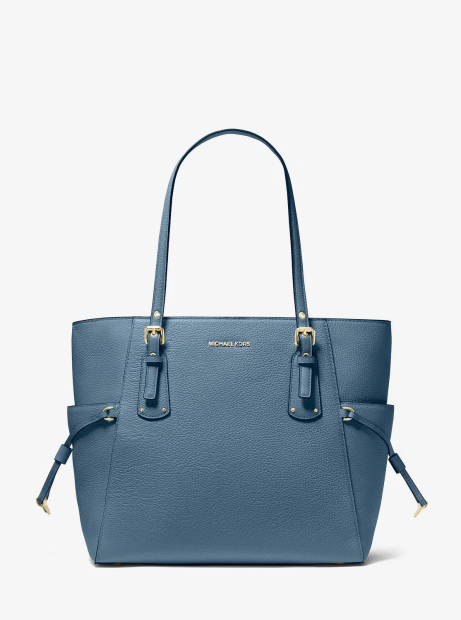 Женская большая сумка тоут Michael Kors из шагреневой кожи 1159785530 (Синий, One size)