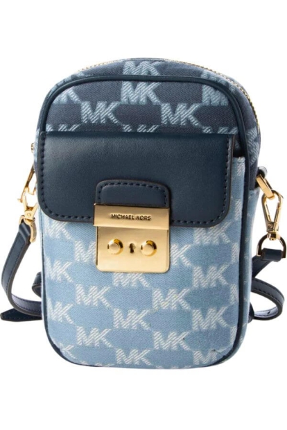 Женская сумка кроссбоди Michael Kors на молнии 1159786645 (Голубой, One size)