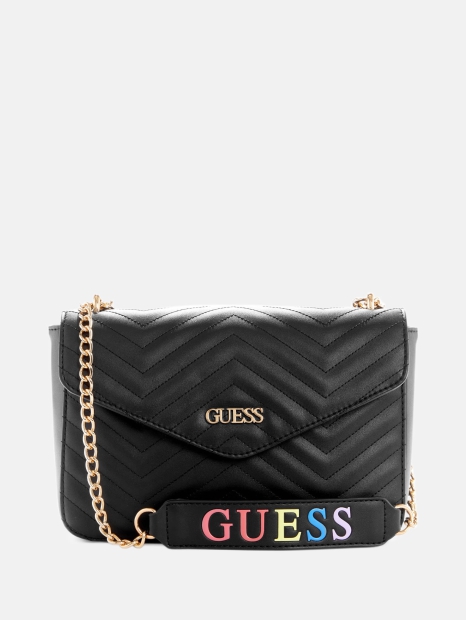 Жіноча сумочка кросбоді Guess на кнопці оригінал