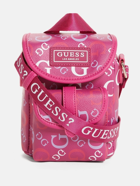 Сумка через плечо Guess с логотипом 1159793325 (Розовый, One size)