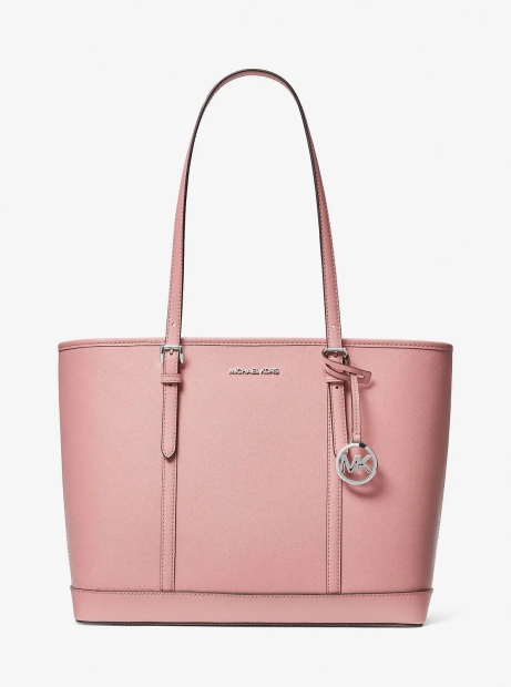 Жіноча шкіряна сумка Michael Kors на блискавці 1159795706 (Рожевий, One size)