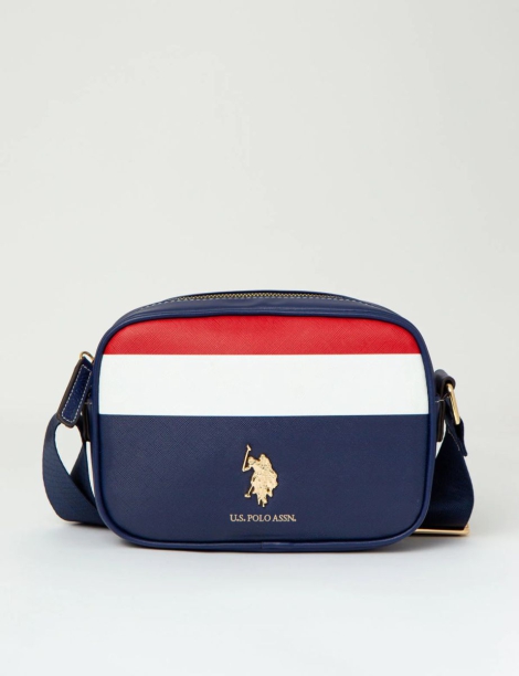 Женская сумка кроссбоди U.S. Polo Assn с логотипом 1159799733 (Синий, One size)