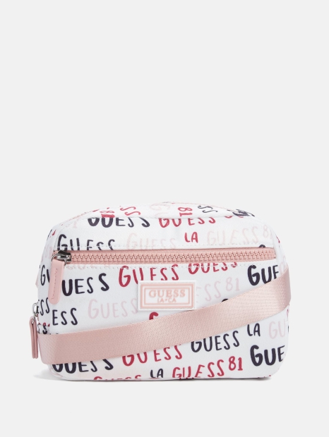 Поясная сумка Guess бананка 1159800874 (Белый, One size)