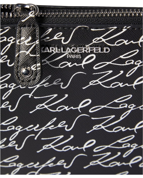 Женская сумка Karl Lagerfeld Paris с принтом 1159804188 (Черный, One size)