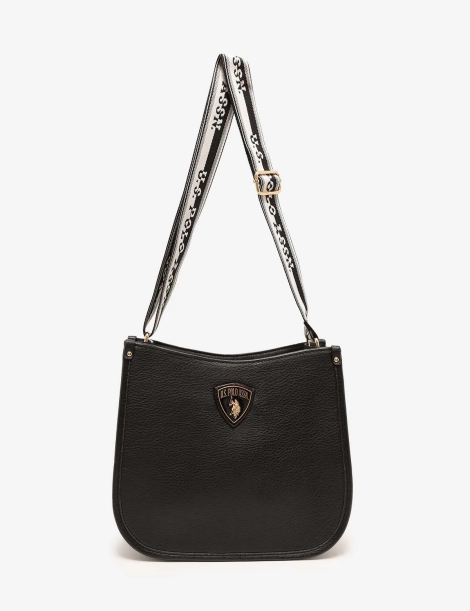 Женская сумка кроссбоди U.S. Polo Assn с логотипом 1159804813 (Черный, One size)