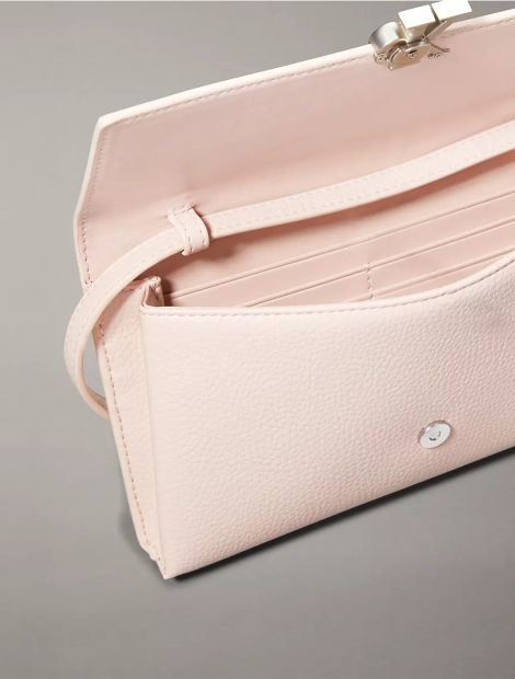 Жіноча сумка-гаманець Calvin Klein на ремінці 1159805298 (Рожевий, One size)
