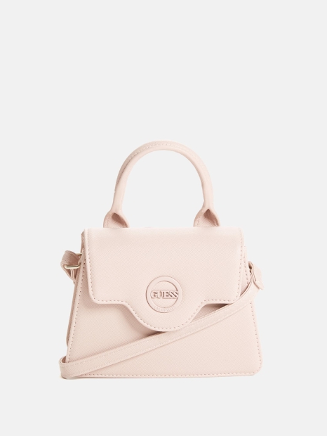 Женская сумочка кроссбоди Guess на кнопке 1159807340 (Розовый, One size)