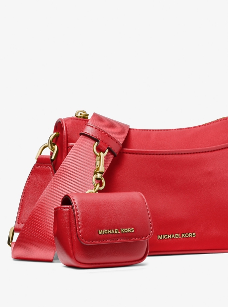 Жіноча нейлонова сумка Michael Kors з чохлом для AirPods Pro 1159807967 (червоний, One size)