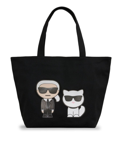 Женская сумка Karl Lagerfeld Paris с принтом 1159814392 (Черный, One size)