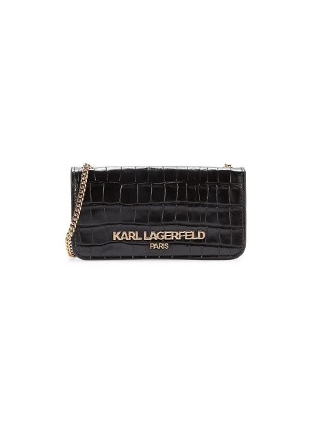 Сумка через плече Karl Lagerfeld Paris из кожи 1159816179  (Чорний One size)