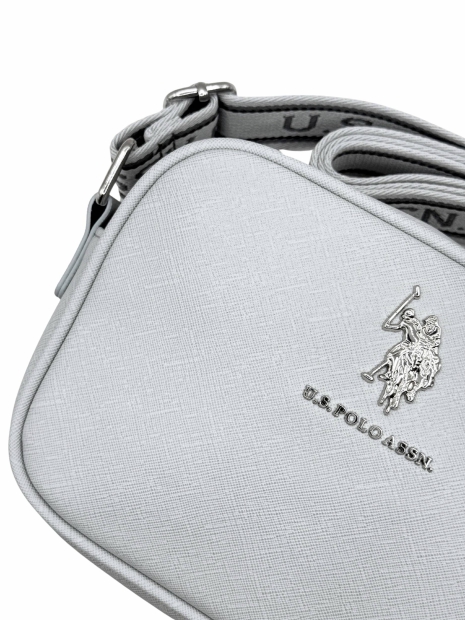 Жіноча сумка кроссбоді US Polo Assn з логотипом 1159822579 (Сірий One size)