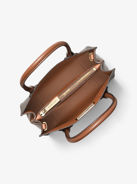 Жіноча сумка кроссбоді Michael Kors зі шкіряним оздобленням 1159823159 (Коричневий One size)