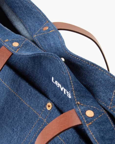 Сумка-шопер Levi's з логотипом 1159825081 (Синій One size)
