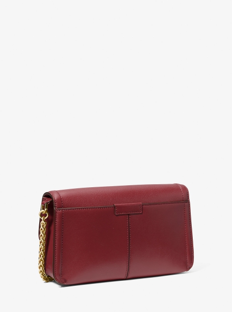 Кожаная сумка кроссбоди Michael Kors с логотипом 1159825347 (Бордовый One size)