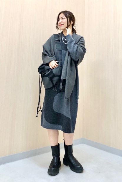 Сумка через плечо UNIQLO на шнурке с принтом 1159828192 (Серый One size)