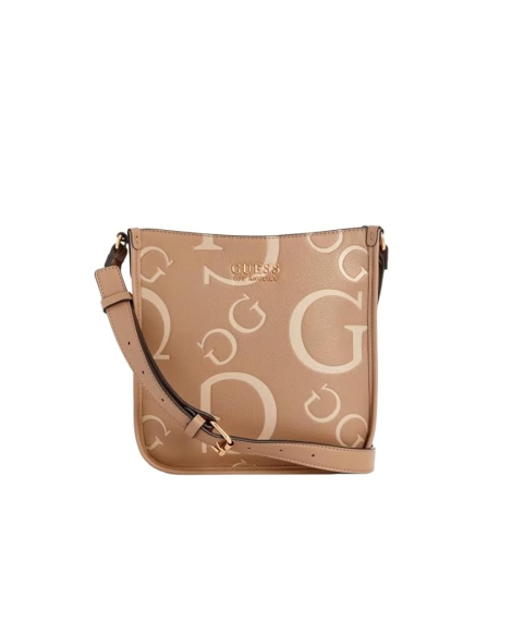 Женская сумочка Guess через плечо с логотипом 1159829521 (Бежевый One size)