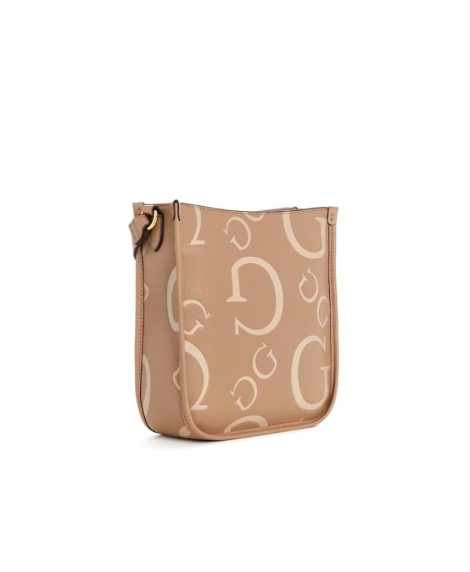 Женская сумочка Guess через плечо с логотипом 1159829521 (Бежевый One size)