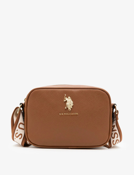 Женская сумка кроссбоди U.S. Polo Assn с логотипом 1159830929 (Коричневый One size)