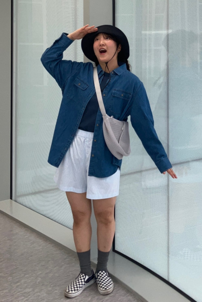 Сумка в сеточку от UNIQLO через плечо 1159831093 (Серый One size)