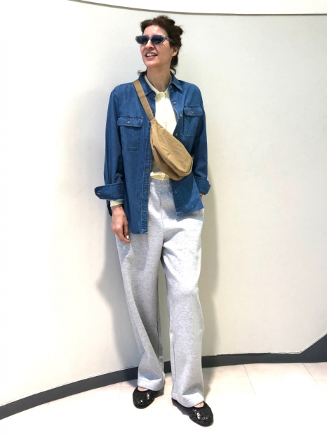 Сумка UNIQLO через плечо 1159831646 (Бежевый One size)