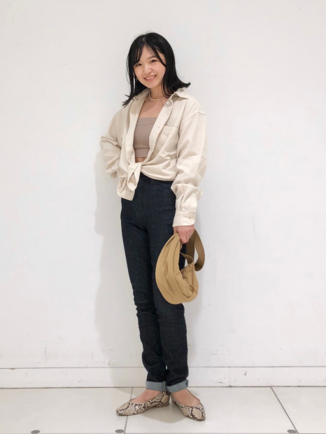 Сумка UNIQLO через плечо 1159831646 (Бежевый One size)