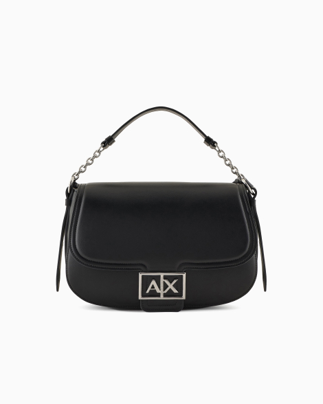 Женская сумка через плечо с монограммой-логотипом  Armani Exchange 1159831836 (Черный One size)