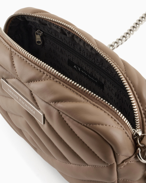Женская сумка Armani Exchange кроссбоди 1159831839 (Бежевый One size)