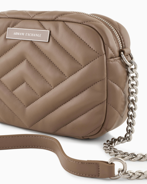 Женская сумка Armani Exchange кроссбоди 1159831839 (Бежевый One size)