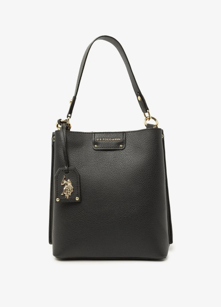 Женская сумка через плечо U.S. Polo Assn с логотипом 1159831859 (Черный One size)