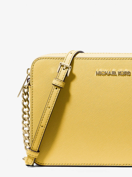 Шкіряна жіноча сумка кроссбоді Michael Kors у подарунковій коробці 1159831882 (Жовтий One size)