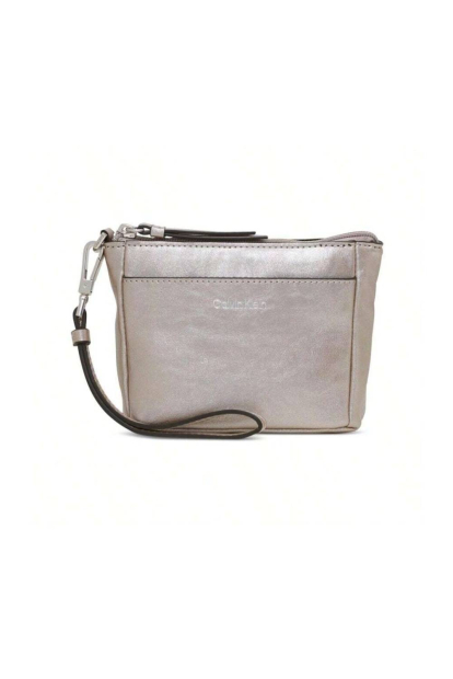 Женская сумка кроссбоди Calvin Klein с косметичкой 1159832204 (Серебристый One Size)