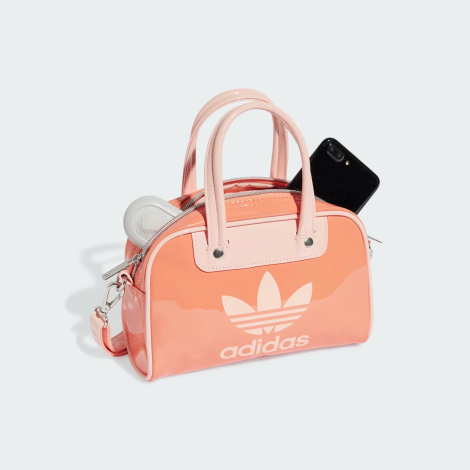 Лакированная сумка Adidas через плечо 1159832565 (Оранжевый One size)