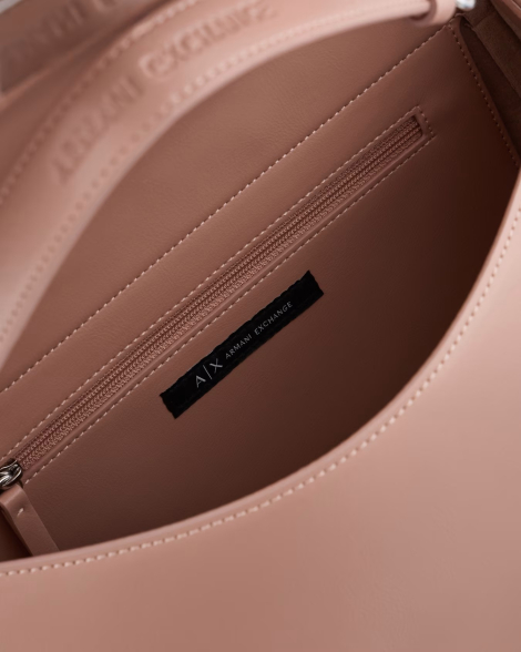 Жіноча сумка через плече з логотипом Armani Exchange 1159834181 (Рожевий One size)