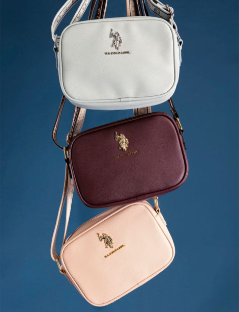 Женская сумка кроссбоди U.S. Polo Assn с логотипом 1159834714 (Розовый One size)