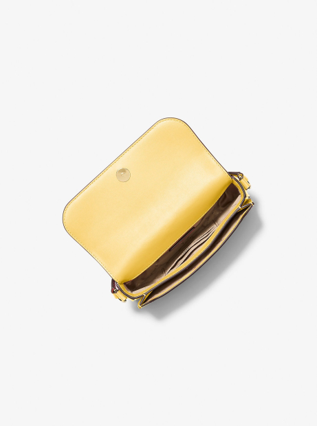 Женская кожаная сумка кроссбоди Michael Kors с логотипом 1159834986 (Желтый One size)