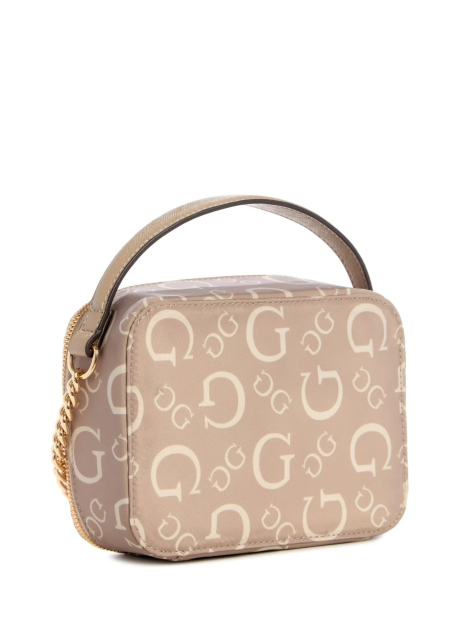 Женская сумка кроссбоди Guess с принтом 1159835461 (Бежевый One size)