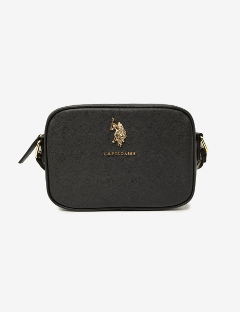 Женская сумка кроссбоди U.S. Polo Assn с логотипом 1159835471 (Черный One size)
