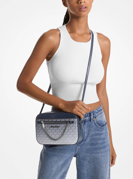 Женская сумка кроссбоди Michael Kors с принтом 1159835641 (Синий One size)