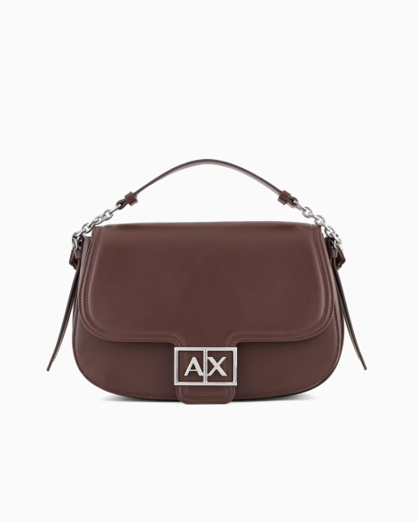 Женская сумка через плечо с монограммой-логотипом  Armani Exchange 1159836032 (Коричневый One size)