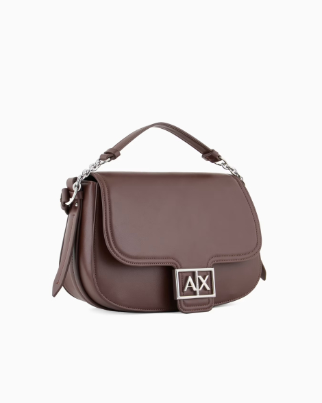 Женская сумка через плечо с монограммой-логотипом  Armani Exchange 1159836032 (Коричневый One size)