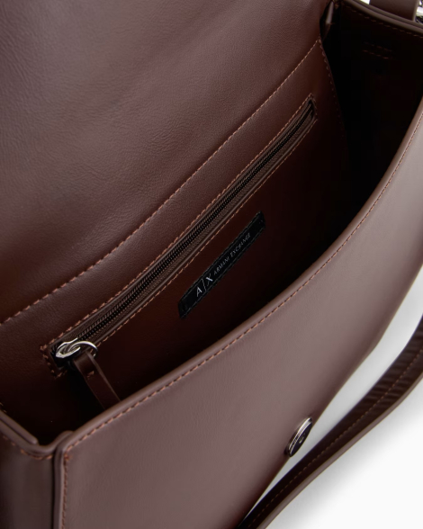 Женская сумка через плечо с монограммой-логотипом  Armani Exchange 1159836032 (Коричневый One size)