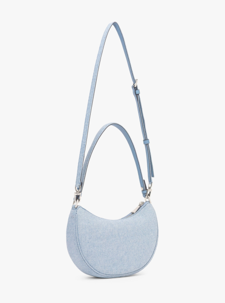 Женская текстильная сумка кроссбоди Michael Kors на молнии 1159838057 (Голубой One size)