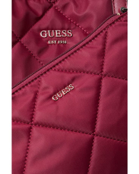 Женская сумочка Guess стеганая с логотипом 1159772914 (Бордовый, One size)