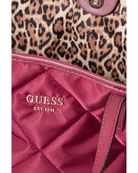 Женская сумочка Guess стеганая с логотипом 1159772914 (Бордовый, One size)