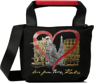 Женская сумка кроссбоди Karl Lagerfeld Paris с принтом 1159773741 (Черный, One size)