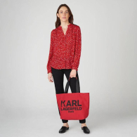 Женская сумка Karl Lagerfeld Paris с логотипом 1159775443 (Красный, One size)