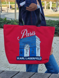 Женская сумка Karl Lagerfeld Paris с принтом 1159775765 (Красный, One size)