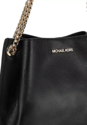 Жіноча сумка шкіряна на плече Michael Kors на кнопці з логотипом